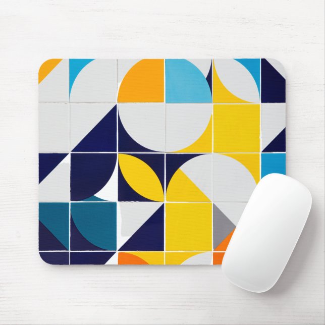 Mousepad Abstrato colorido (Com mouse)