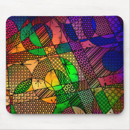 Mousepad Abstrato colorido com texturas & padrões