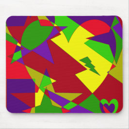 Mousepad Abstrato colorido retro