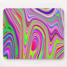 Mousepad Abstrato cor-de-rosa e amarelo-trilha