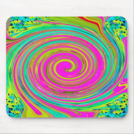 Mousepad Abstrato cor-de-rosa e turquesa