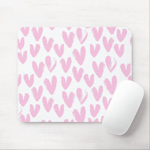 Mousepad Abstrato cor-de-rosa em branco