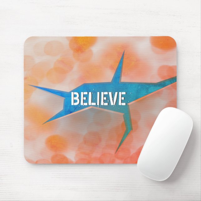 Mousepad Abstrato Crack no Orange Bokeh (Com mouse)