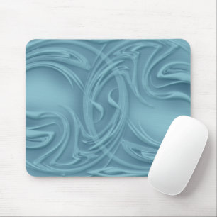 Mousepad Abstrato Curva sobre Trabalho de arte azul