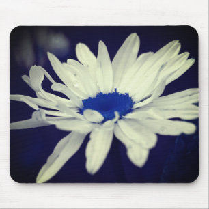 Mousepad Abstrato Daisy Blue Center Flower Art