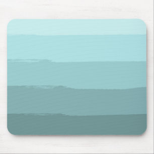 Mousepad Abstrato de Aqua Teal Stripes