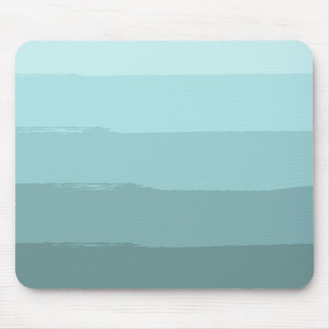 Mousepad Abstrato de Aqua Teal Stripes (Frente)