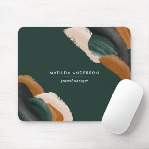 Mousepad Abstrato de aquarela verde