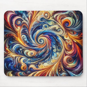 Mousepad Abstrato de arte colorida