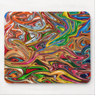 Mousepad Abstrato de arte colorida