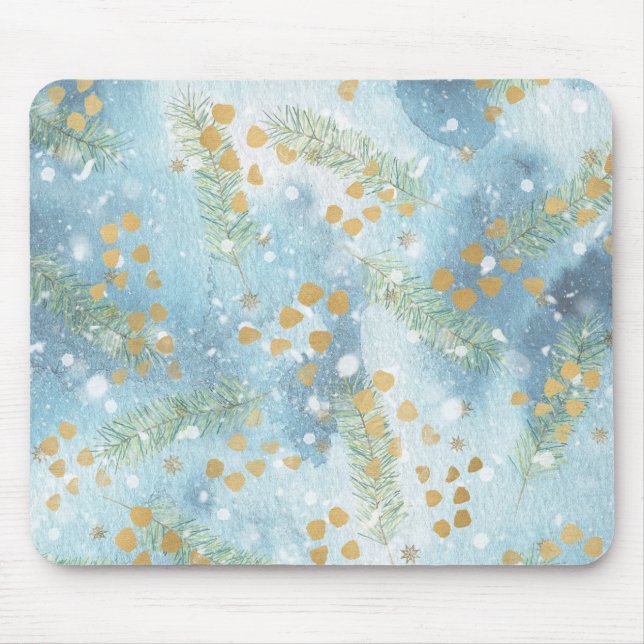 Mousepad Abstrato de arte natalícia (Frente)