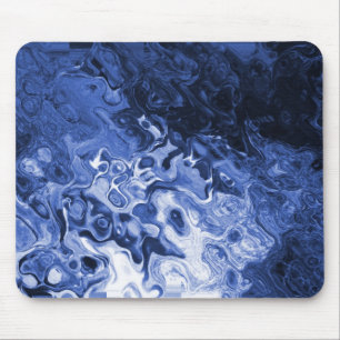 Mousepad Abstrato de árvore azul