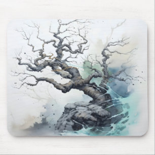Mousepad Abstrato de árvore azul