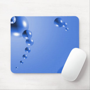 Mousepad Abstrato de bolhas azuis