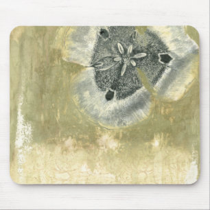 Mousepad Abstrato de cabeça de Flor com Textura Plana