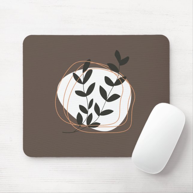 Mousepad Abstrato de design simples e natureza (Com mouse)