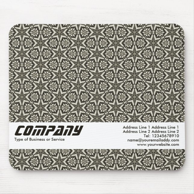 Mousepad Abstrato de Estrelas Geométricas, Negócios (Frente)