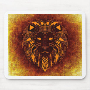 Mousepad Abstrato de leão selvagem