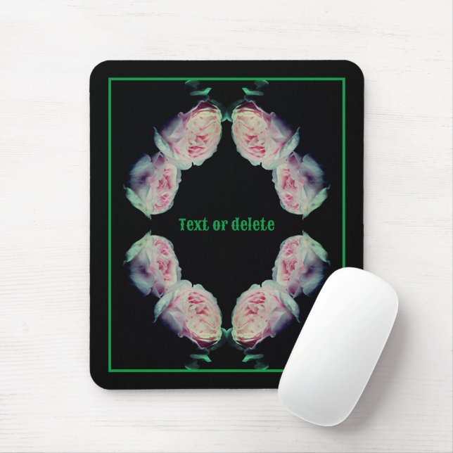 Mousepad Abstrato de Par Rosa Personalizado (Com mouse)