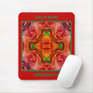 Mousepad Abstrato de rosa vermelha da da ventoinha persona