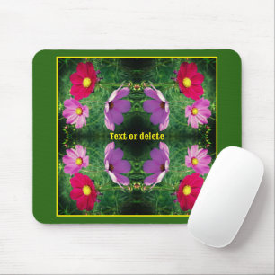 Mousepad Abstrato de Trio de Flor do Cosmos Personalizado