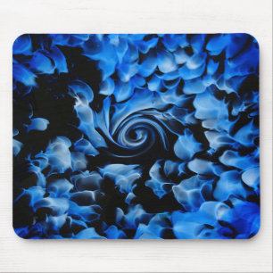 Mousepad Abstrato de vidro preto e azul