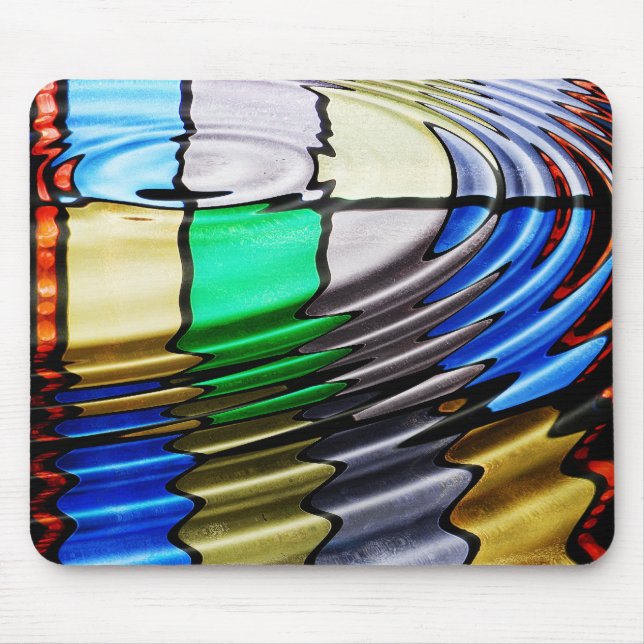 Mousepad Abstrato de vidro retido (Frente)