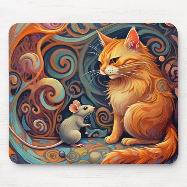 Mousepad Abstrato de Whimsic e Pad do Mouse (Frente)