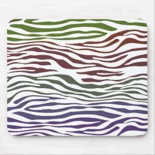 Mousepad Abstrato de Zebra Colorida