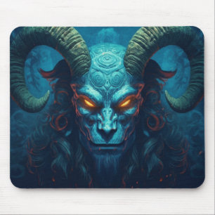 Mousepad Abstrato demônio com chifres