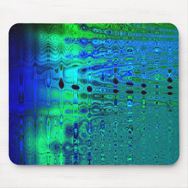 Mousepad Abstrato digital das ondas do oceano (Frente)