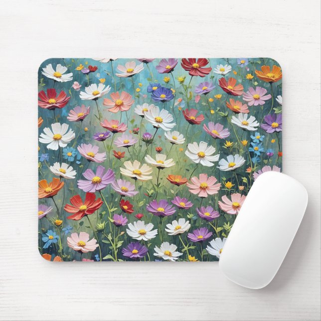 Mousepad Abstrato do Cosmos Garden (Com mouse)