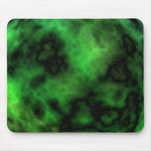 Mousepad Abstrato do Funky Neon Green Emerald Halloween (Frente)