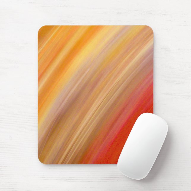 Mousepad Abstrato Dourado e Red Streaks (Com mouse)