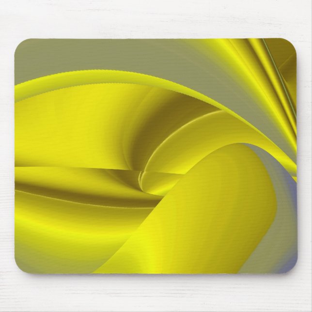 Mousepad Abstrato em azul-amarelo-dourado (Frente)