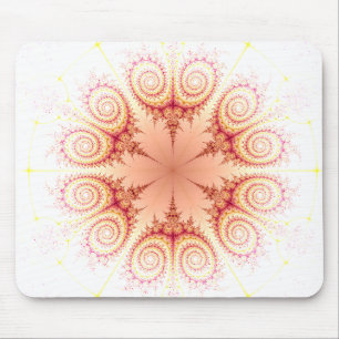 Mousepad Abstrato espirra flor Design fractal