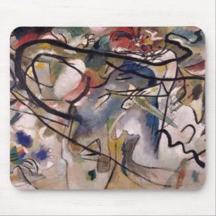 Mousepad Abstrato Expressionista de Kandinsky Trabalho de a