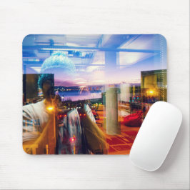 Mousepad Abstrato fotógrafo do amanhecer na cidade