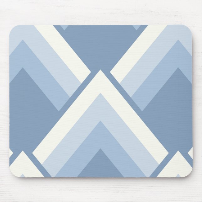 Mousepad Abstrato geométrica, azul e esbranquiçada 2 (Frente)