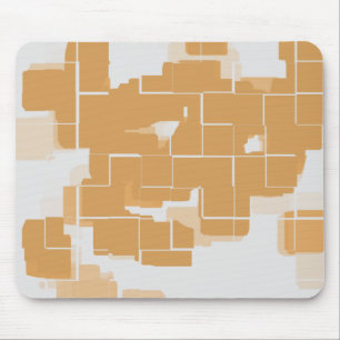 Mousepad abstrato Geométrico da "Pizza de Abóbora"