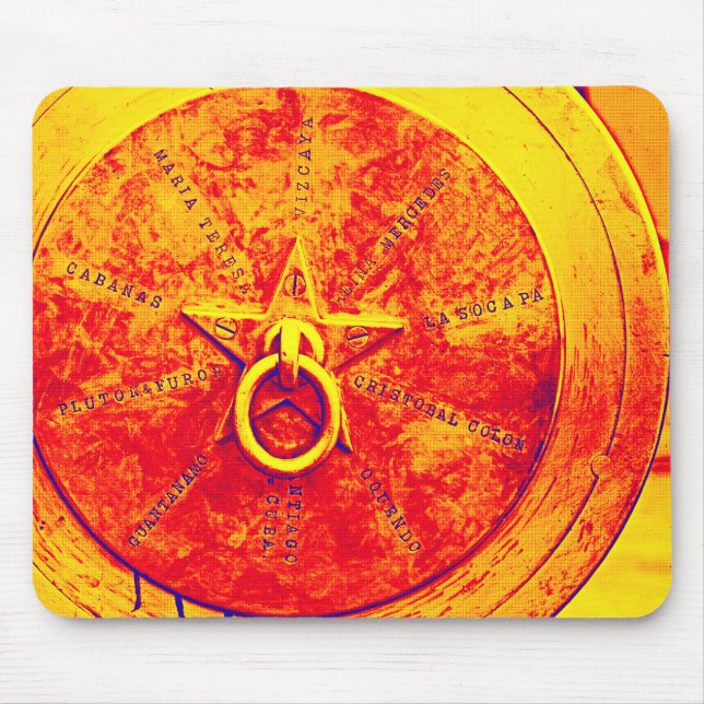 Mousepad Abstrato Grunge Ring n Star Mouse (Frente)