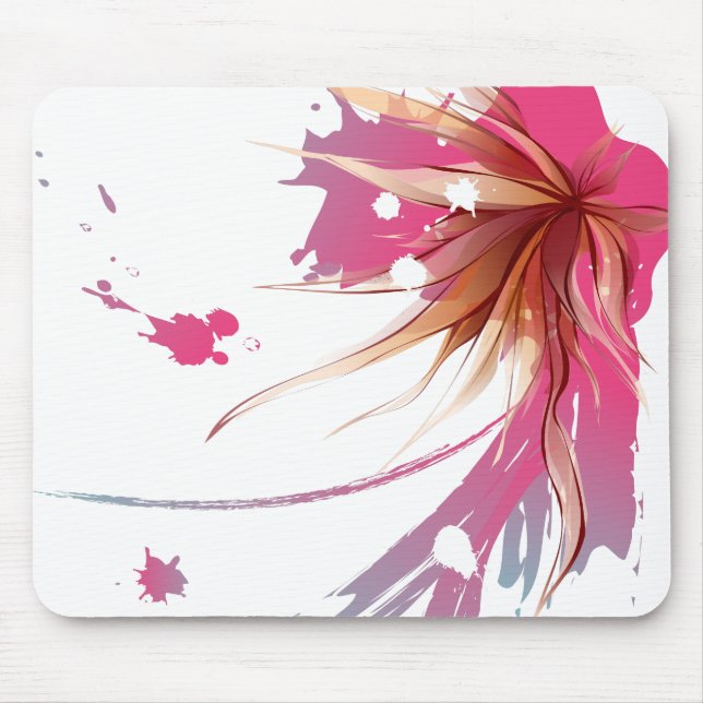 Mousepad Abstrato Hibiscus Flower (Frente)