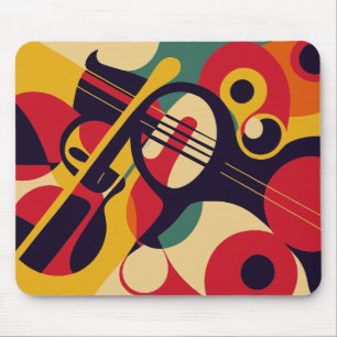 Mousepad abstrato, jazz, música