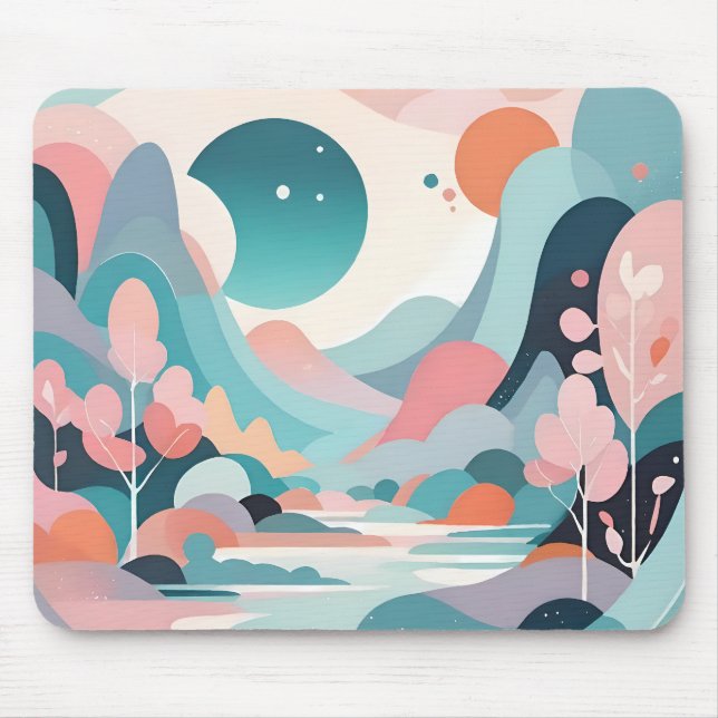 Mousepad Abstrato Landscape Art (Frente)