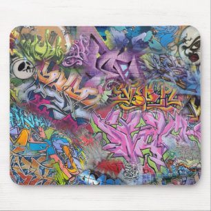 Mousepad Abstrato legal da arte da rua dos grafites