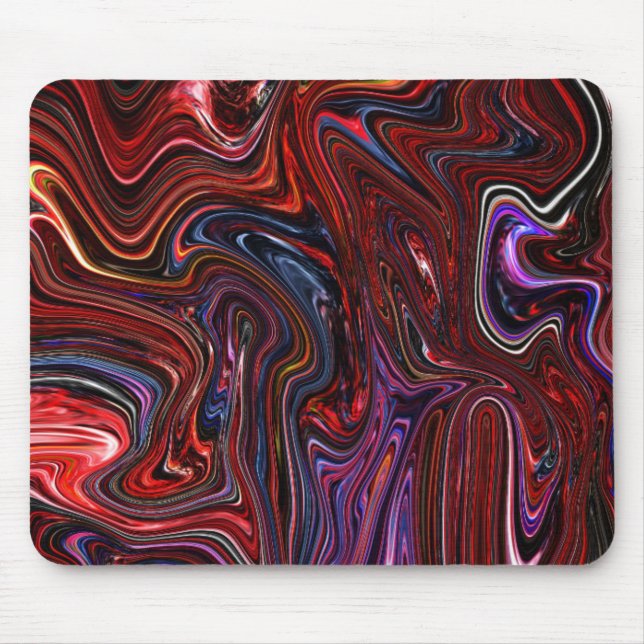 Mousepad Abstrato líquido da pintura (Frente)