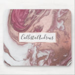 Mousepad Abstrato-mármore pintado, cor-de-rosa, cor-de-rosa<br><div class="desc">Abstrato Cinzenta Cor-de-rosa-Dourada pintada cinzenta-rosa-branca</div>