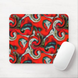 Mousepad Abstrato mistura de mancha de gradiente vermelho s