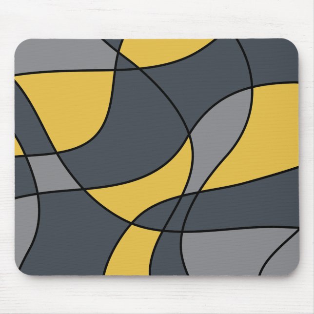 Mousepad Abstrato, moderno, geométrico, padrão de tendência (Frente)