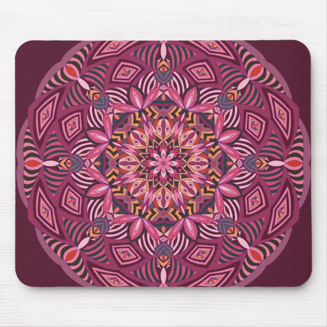 Mousepad Abstrato Moderno Mandala (Frente)